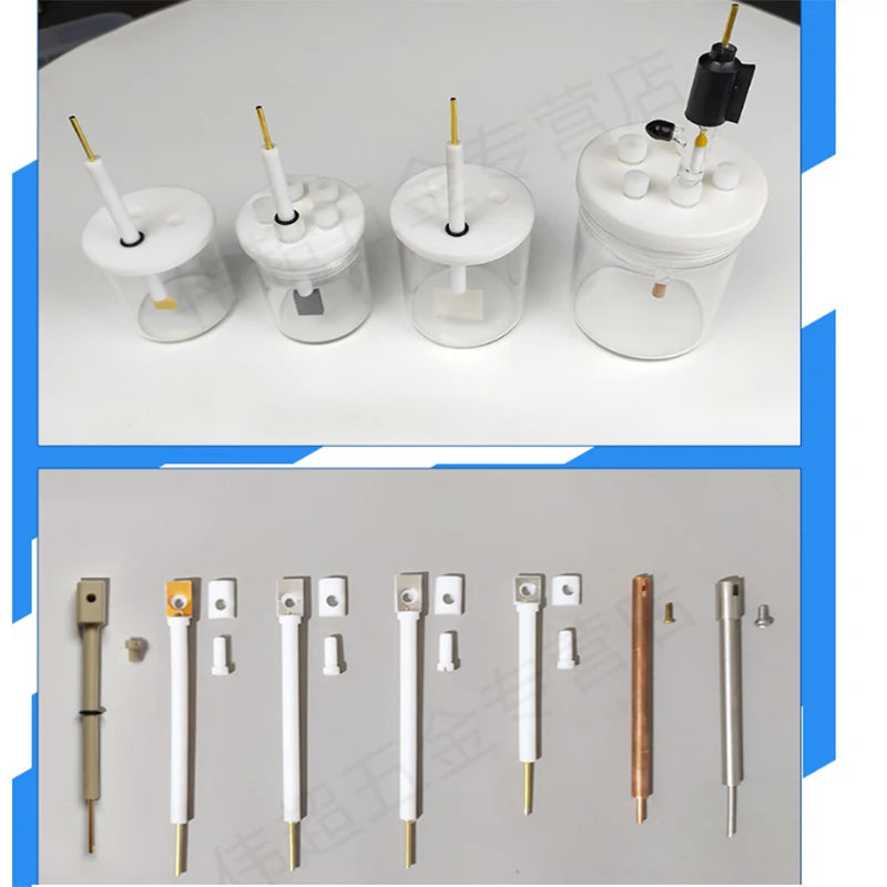 JJ110 PTFE Plated Multifuction Electrode Holder Pt Platinum Plate Counter Auxiliary Electrode Holder for PT-X lab