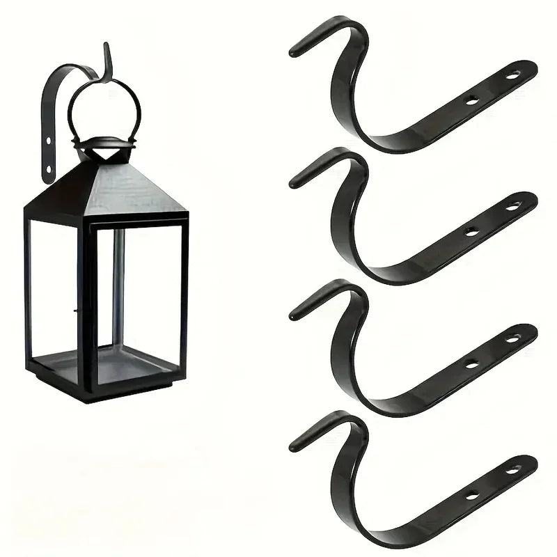 Home Improvement Metal J-shaped Wrought Iron Hooks, Painting Flower Baskets, Clothes Accessories