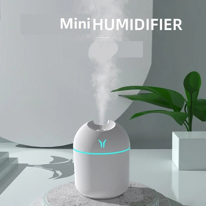 250ML USB Mini Air Humidifier Aroma Essential Oil Diffuser For Home Car Ultrasonic Mute Mist Maker