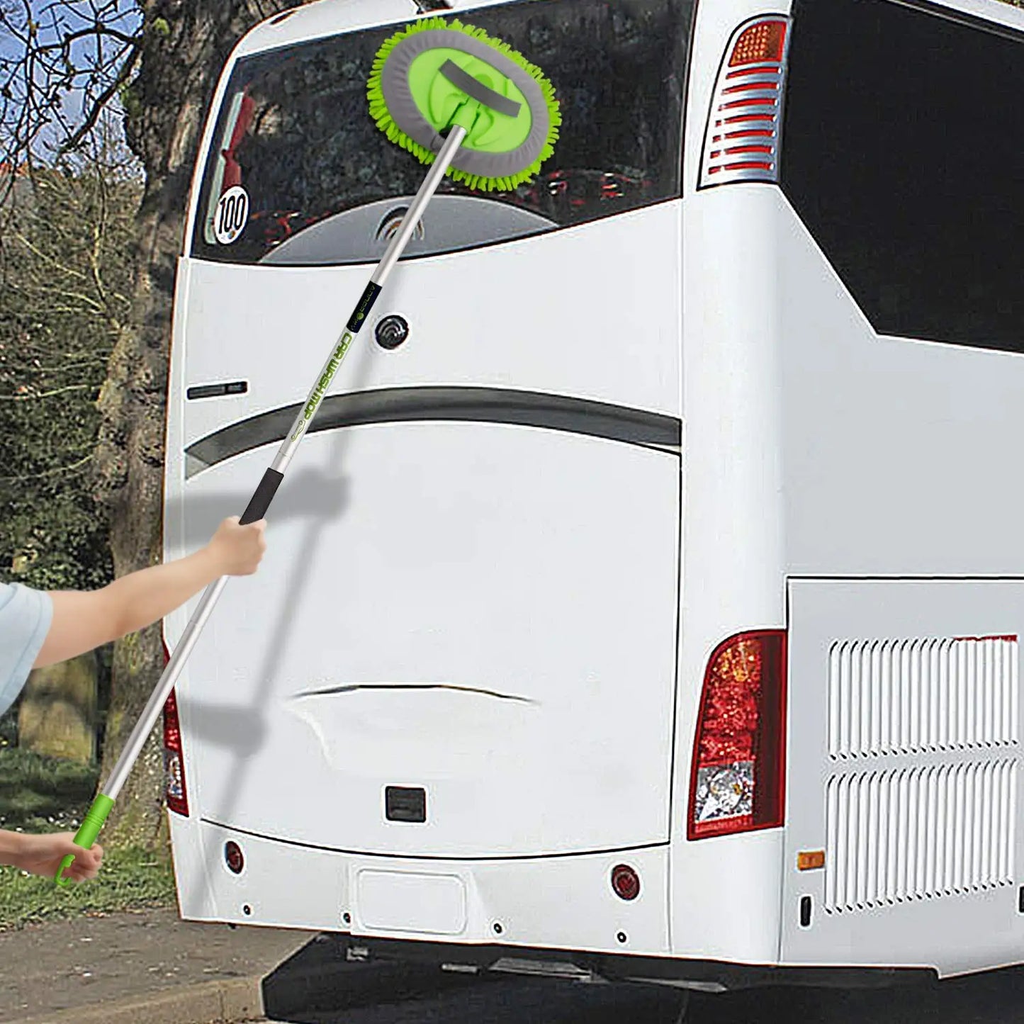 Car Washing Mop Cleaning Brush Telescopic Long Handle Cleaning Mop Chenille Broom Care Detailing Mop Brush Car Cleaning Tools