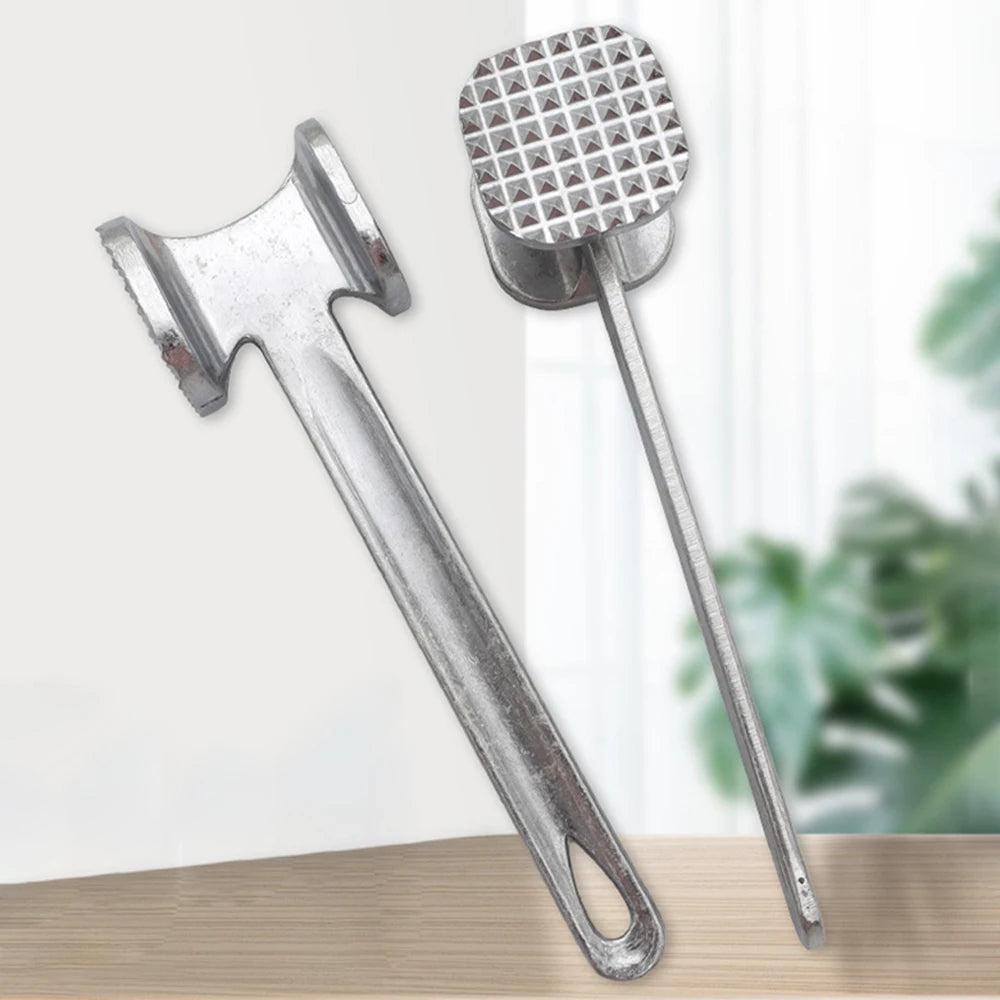 Household Aluminum Alloy Meat Tenderizer Hammer Heavy Duty Double-Sided Tenderizer Kitchen Tool