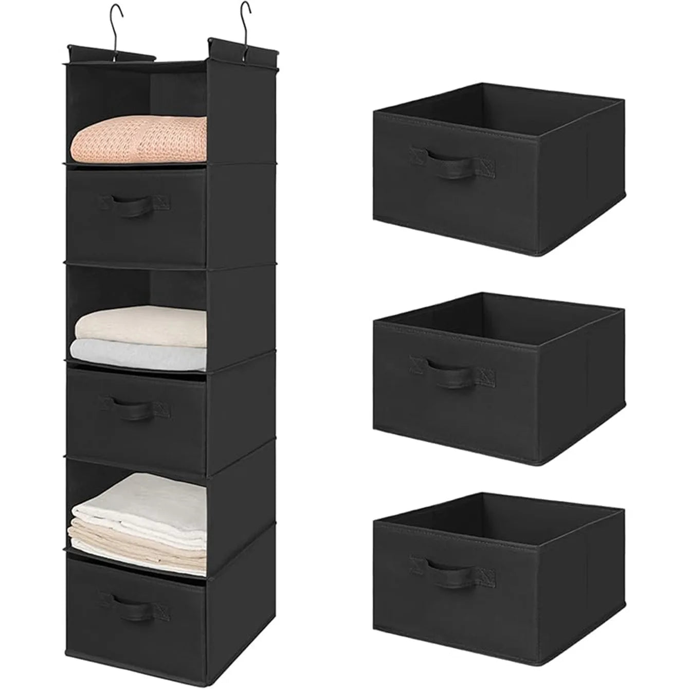 Fabric storage box Household wardrobe storage box Household drawer wardrobe storage