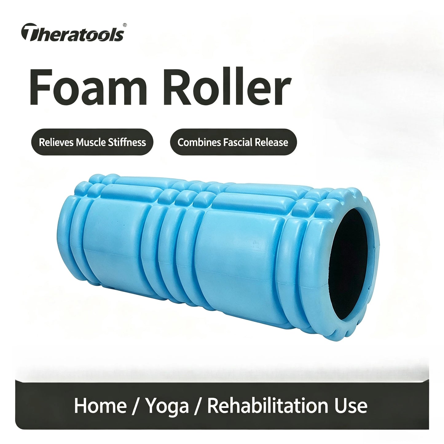 Yoga Column Foam Fitness Pilates Back Muscle Massage Roller Gym Home Myofascial Release The Grid Body Relaxation