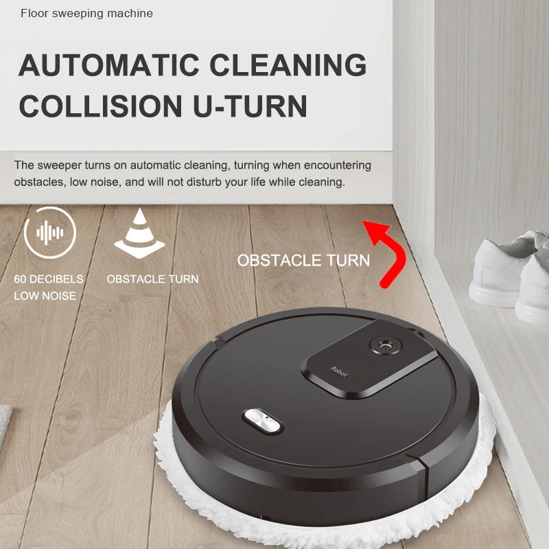 NEW Smart Sweeping, Mop Robot Vacuum Cleaner Dry and Rechargeable