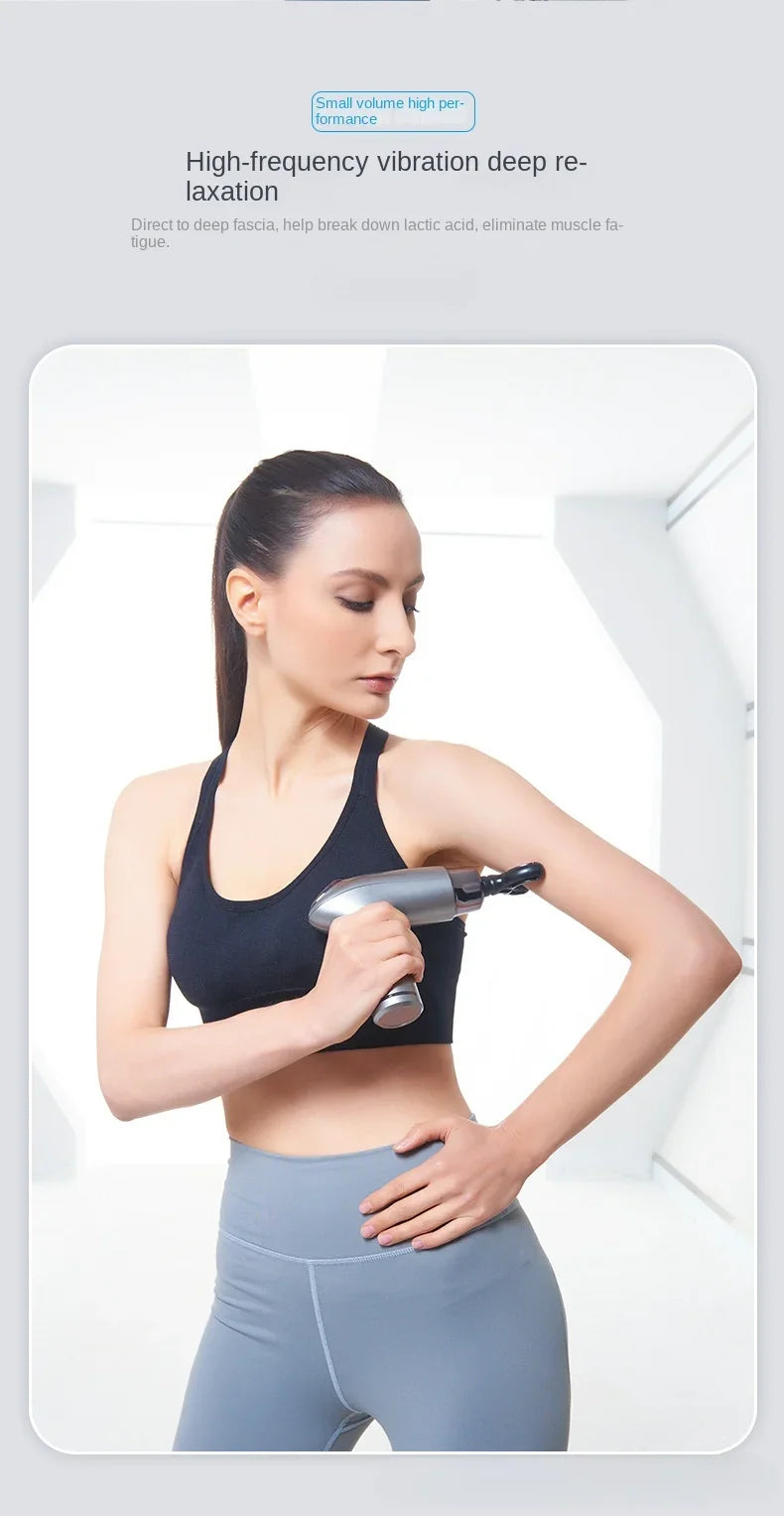 Fitness Relaxation Muscle Electric Intelligent Mini Massager Multi speed Variable speed Vibration Multi functional Fascia Gun