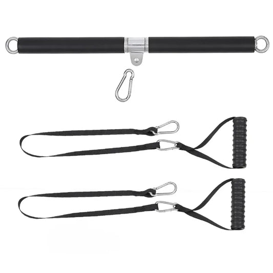 Straight Rod with Bearing Ring High Lower Rod Fitness Equipment Accessories Weight Training Rod Handle Grip Puller Elastic Band
