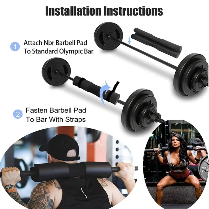 Barbell Shoulder Pads Thickened Non-slip Gym Fitness Weightlifting Squat Dumbbel Neck Support P