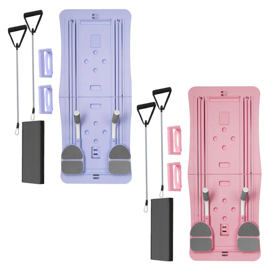 At Home Pilates Board Foldable 4-in-1 Exercise Ab Wheel Roller Exercise Equipment