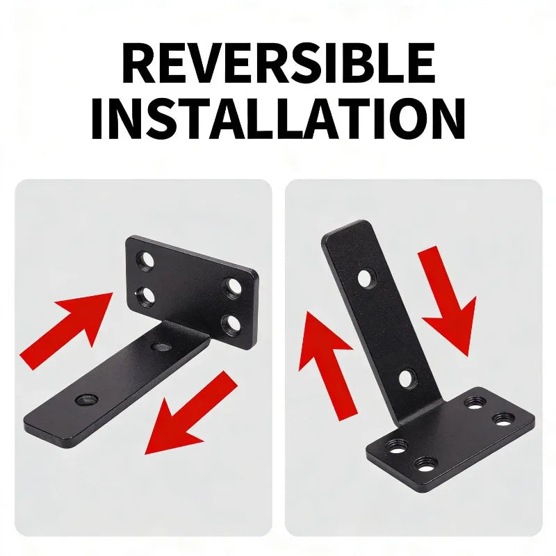 L-Shaped Shelf Brackets Wall Mount Heavy Duty Floating Shelves Bookshelf Partition Fixing Heavy Duty Bracket Hardware Support