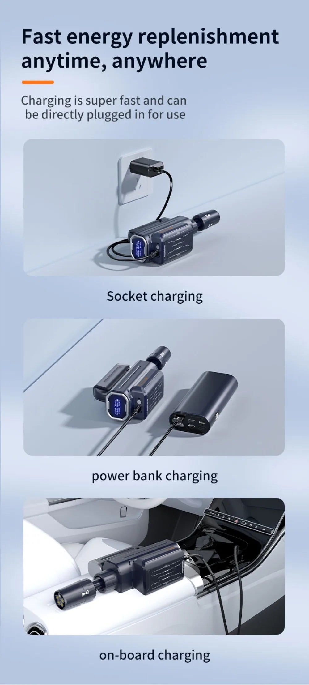 Car Washing Machine Water Gun High Pressure Household Folding Mini Wireless Electric New Supercharging Artifact Rechargeab