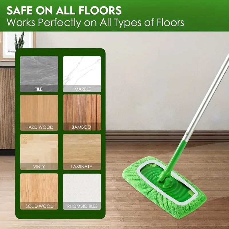 A Set of  High-quality Reusable Mop Replacement Pads: Washable, Durable, Wet and Dry Dual-use, Highly Absorbent,