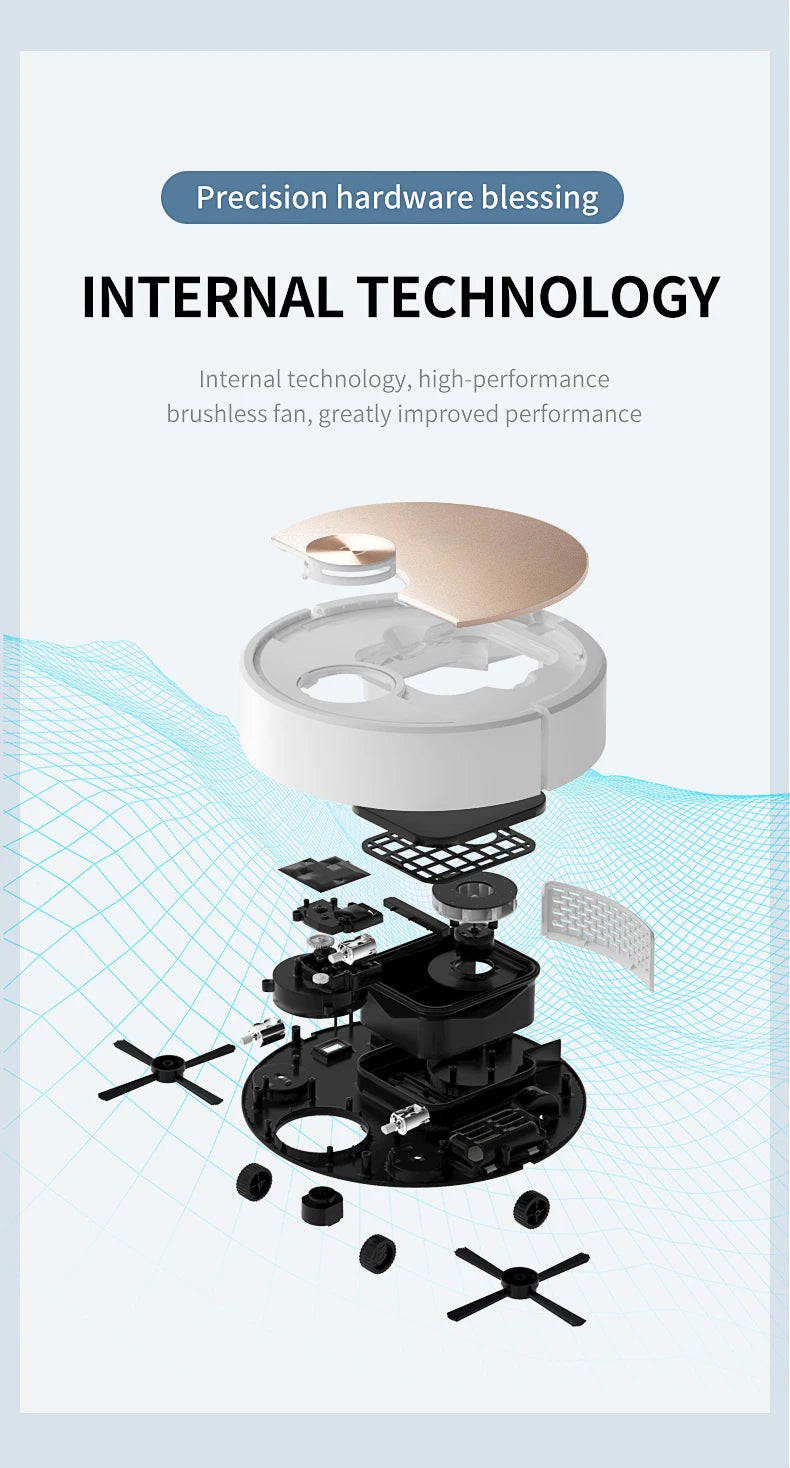 New ES06 Robot Vacuum Cleaner APP Wireless Cleaning Machine Smart Remote Control  Sweeping Floor
