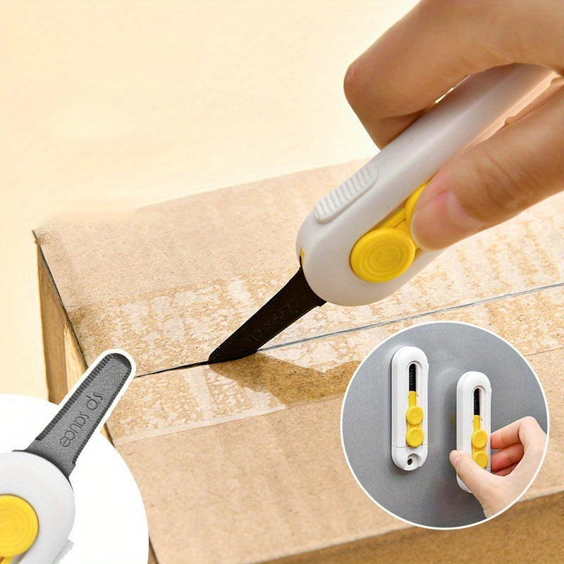 Compact Artistic Box Cutter - Portable Mini Utility Knife For Opening Packages, Office Stationery & Crafts