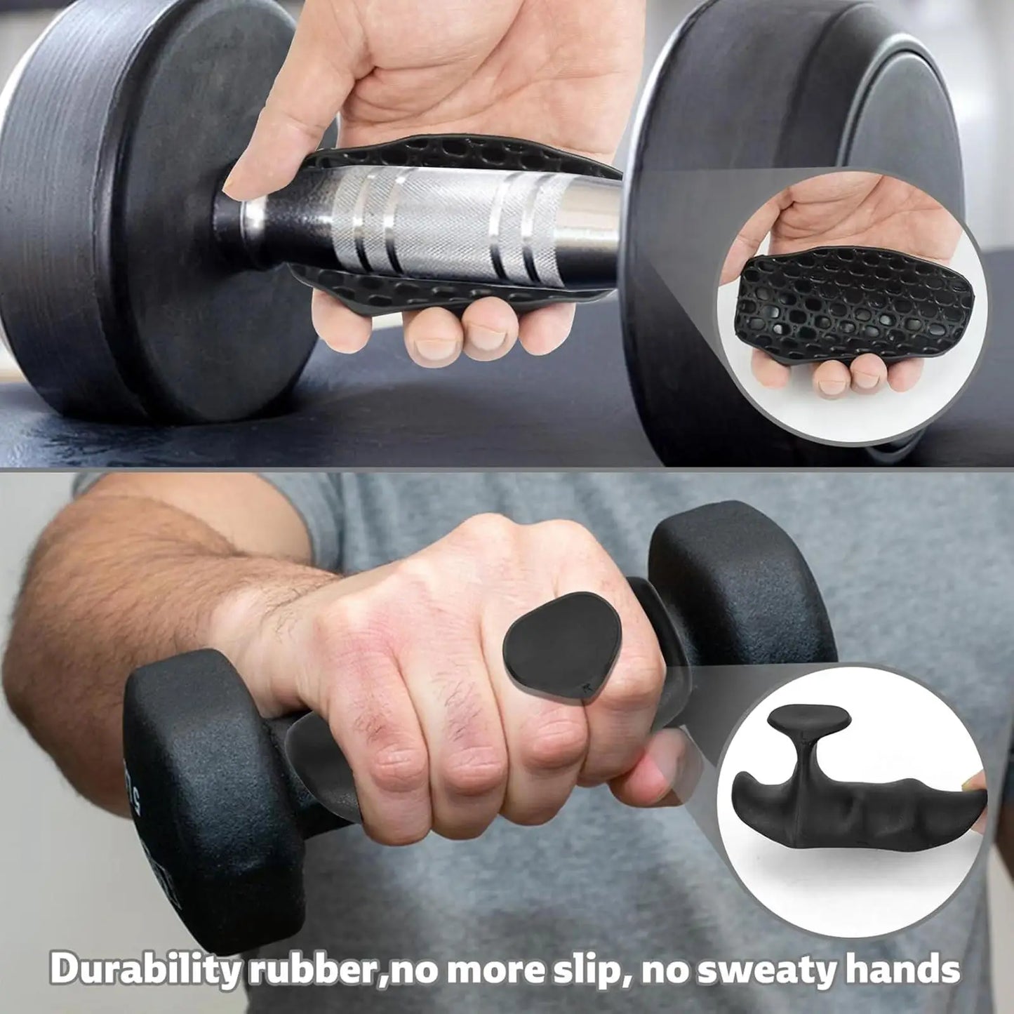 Gym Grips for Weight Lifting Pull up Grips for Bodybuilding Sports Equipment Crosstraining Palm Grip Hand Protection Nonslipping