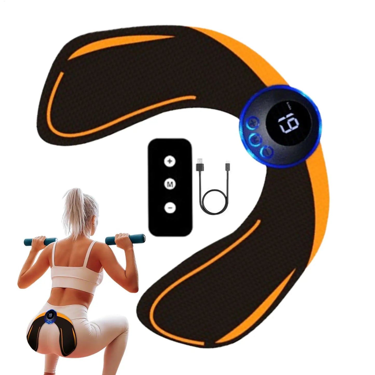 Intelligent Glute Stimulator Wireless Muscle Toner EMS Training Butt Lifter for Home Gym Travel Workout Toning Equipment Fitness