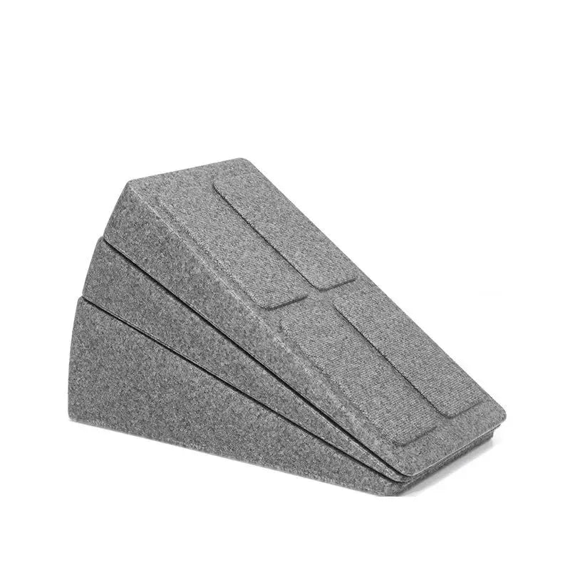 3pc Easy to Assemble Exercise Equipment – Leg Stretcher, Squat Foam Wedge, Yoga Slant Board, Durable Calf Raise Block.
