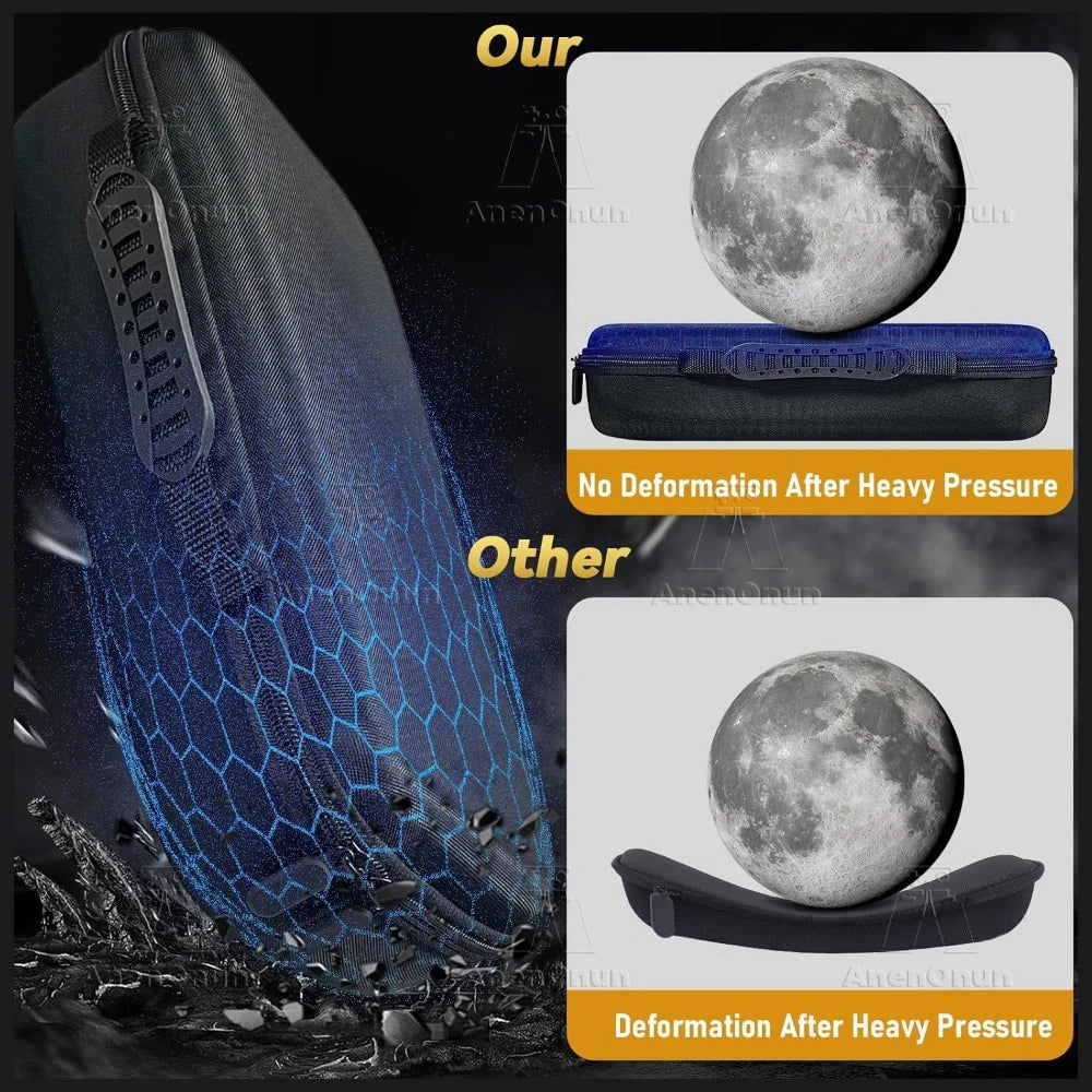Portable Storage Bag for PS Portal Anti-fall Anti-scratch All-round Protection Travel Carrying Case Black EVA Hard Shell Handbag