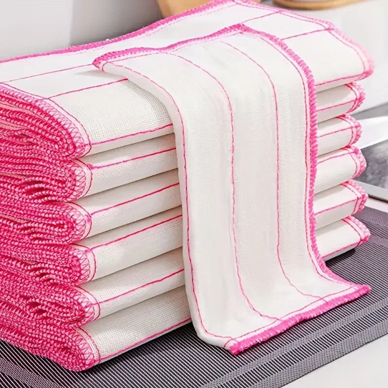 Anti-Oil Kitchen Towel Microfiber Kitchen Cleaning Cloth Super Absorbent Cotton Gauze Dish Cleaning Towels Kitchen Accessories
