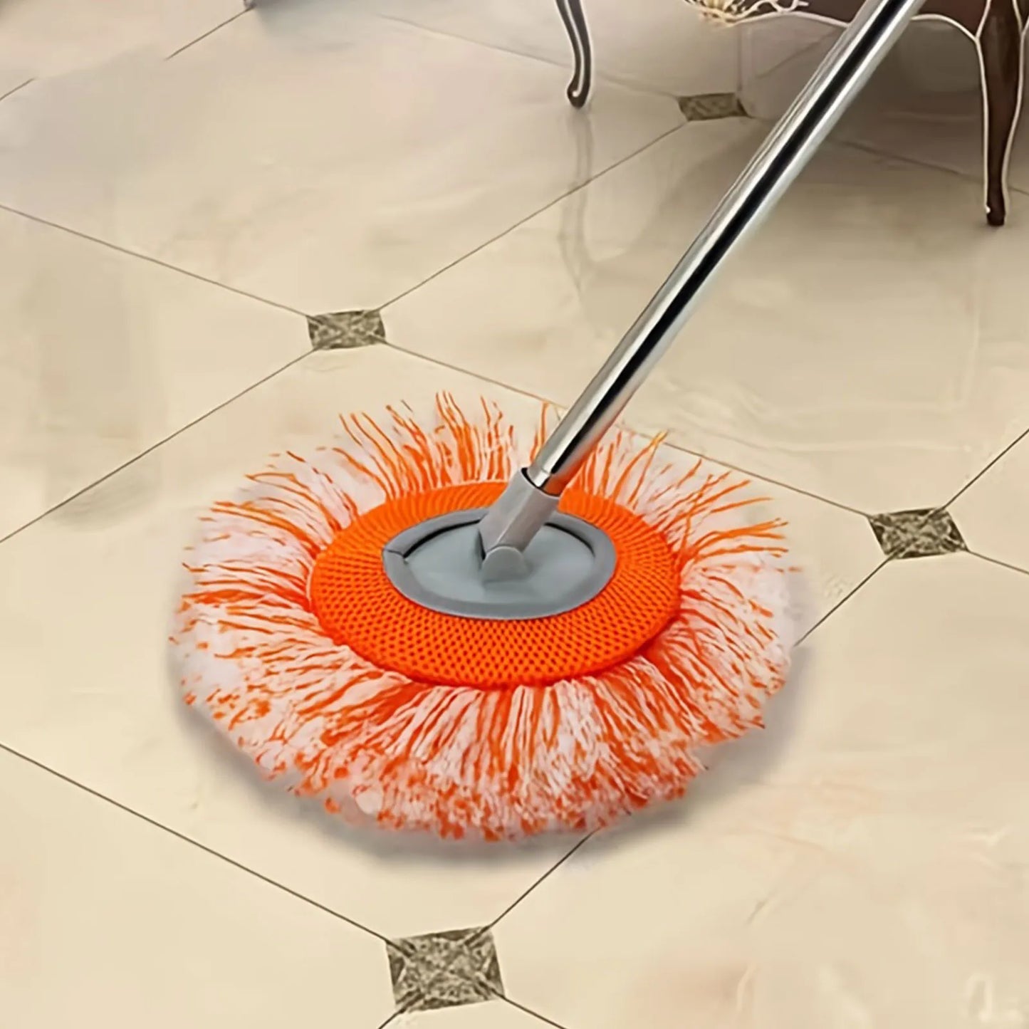 1-20PCS Round Replacement Mop Pads Washable Durable Mop Head Accessories Microfiber Cleaning Mop Pads for Household Car