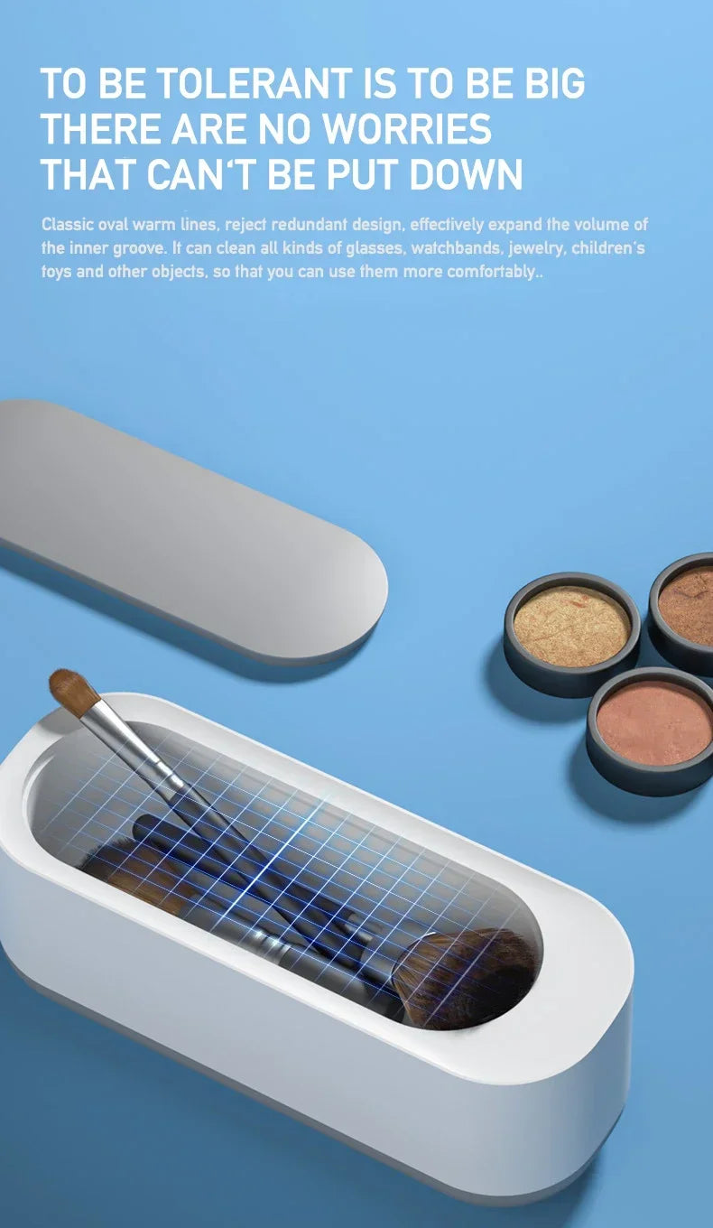 Ultrasonic Cleaning Machine Vibration Cleanser Wash Cleaner Jewelry Glasses Cleaner Watch Cleaning Makeup Brush Cleaning Tool