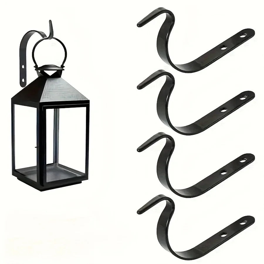 Home Improvement Metal J-shaped Wrought Iron Hooks, Painting Flower Baskets, Clothes Accessories