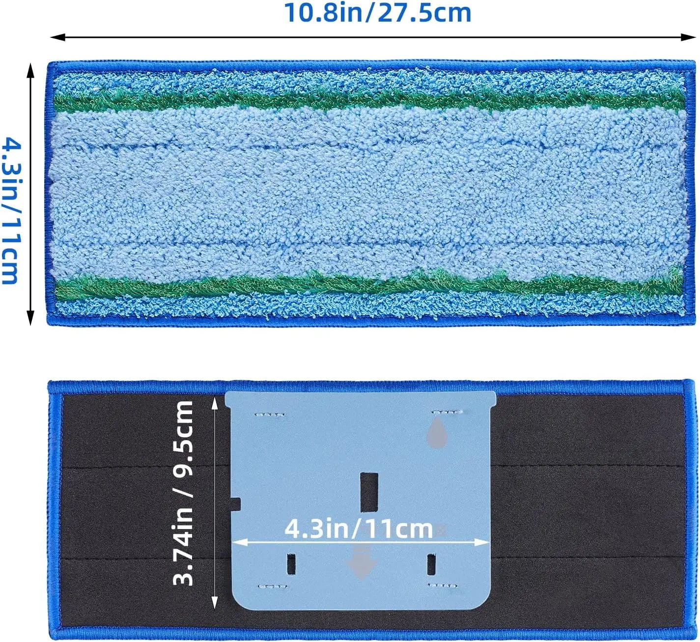 Mop Pad for iRobot Braava Jet M6 Ultimate Robot Mop Upgraded Wet Mopping Pad Washable Microfiber Replacement Cleaning Pad