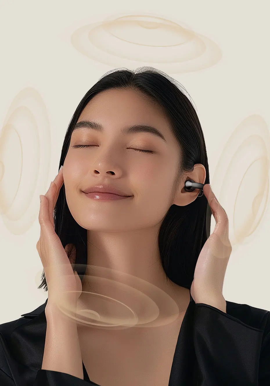 UGREEN Choice HiTune S3 Open Ear Clip Wireless Earbuds Bluetooth Sports Earphones Headphones in Mic with Earhooks & Ear Hook