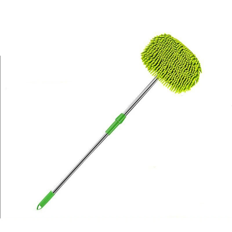 Car Washing Mop Cleaning Brush Telescopic Long Handle Cleaning Mop Chenille Broom Care Detailing Mop Brush Car Cleaning Tools