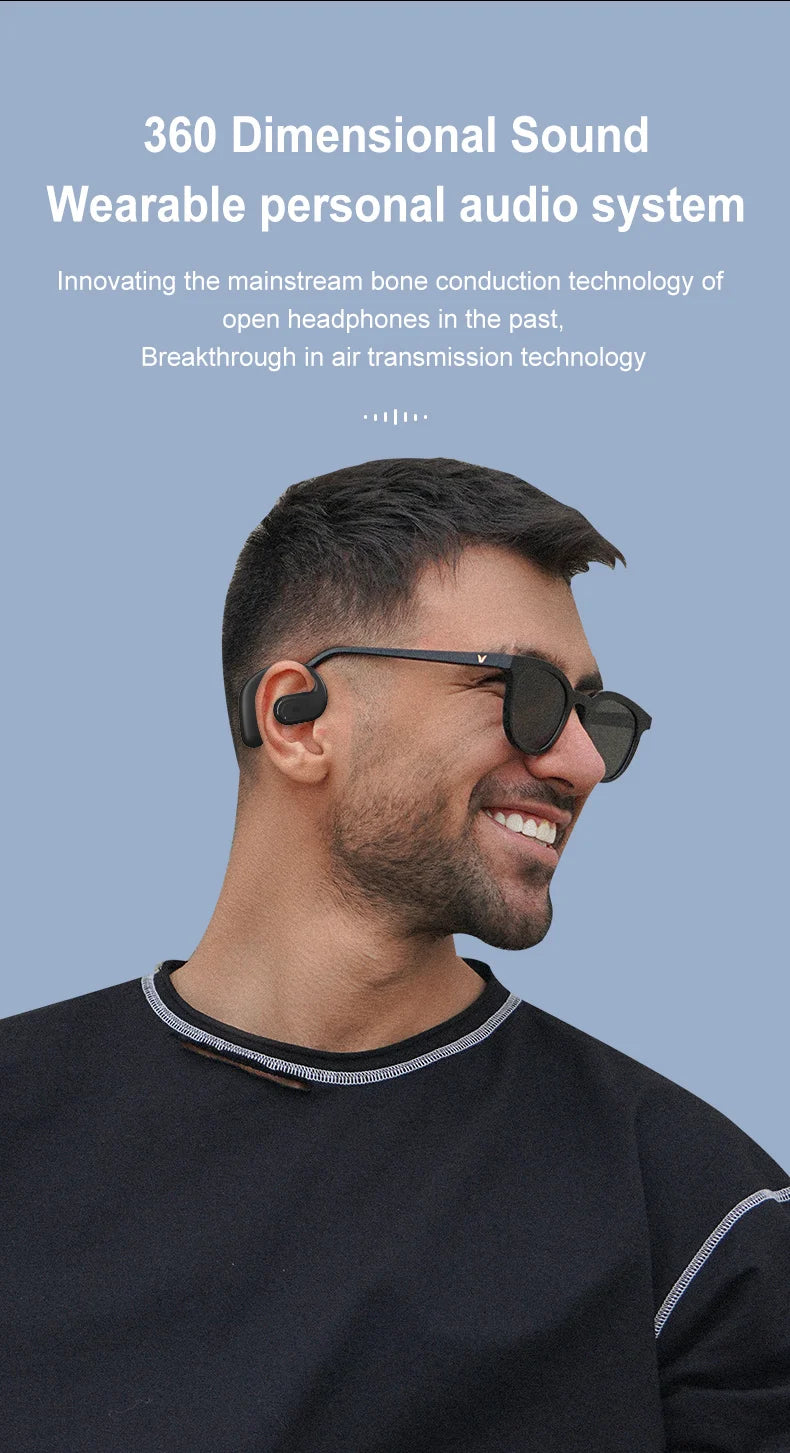 Bluetooth  Business Earphone Wireless Single Headphone with HD Mic Ear Hook HiFi Stereo Music Earbud for Xiaomi Samsung Phone