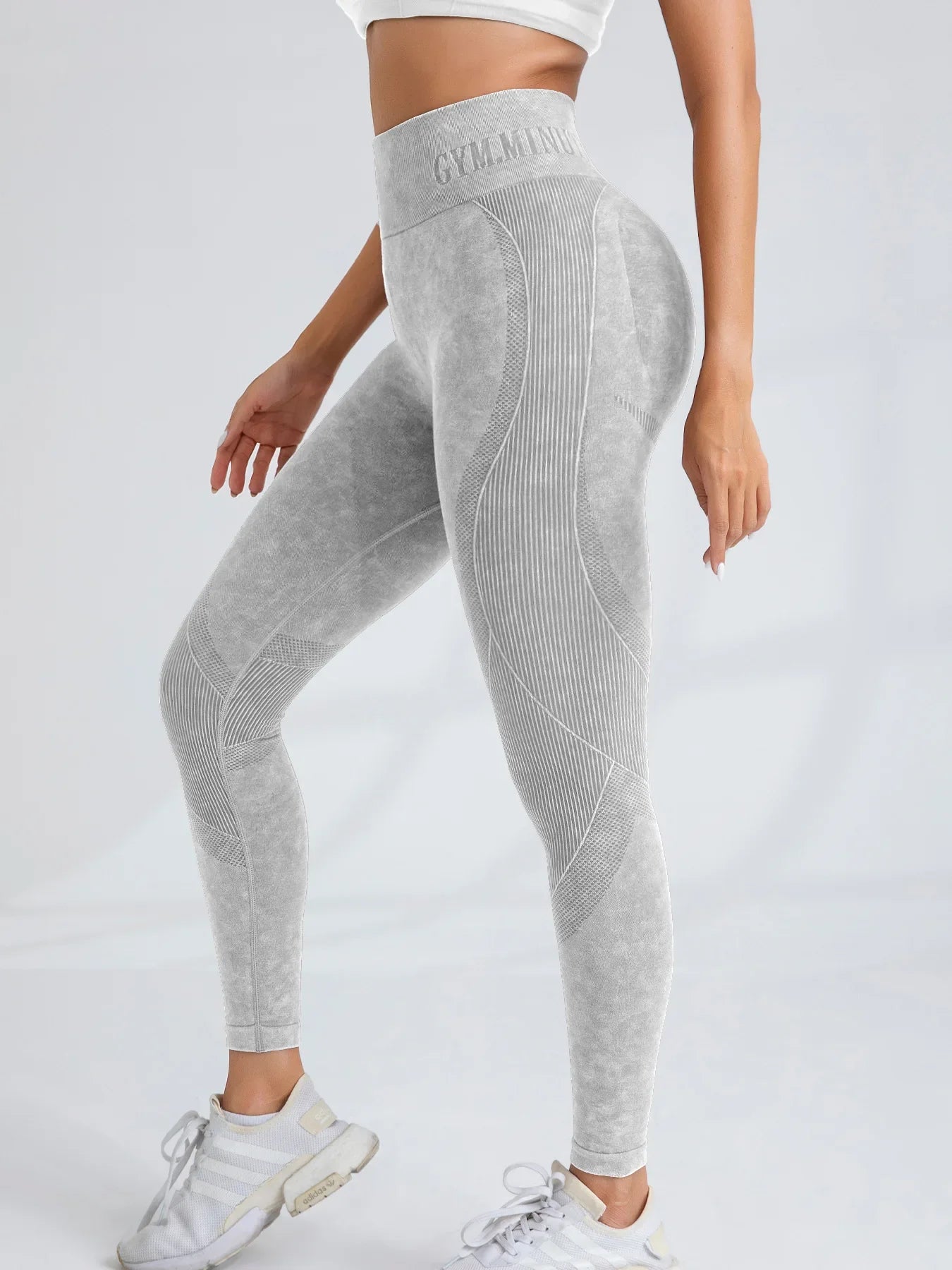 Women Seamless Gym High Waist Yoga Pants Hip Lifting Outdoor Sports Tight Waist