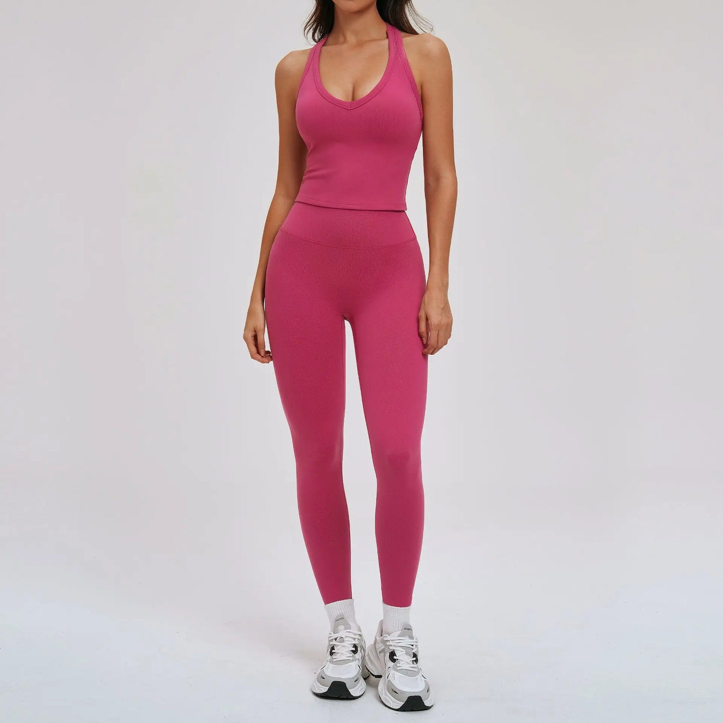 Yoga Set for Women 2026 Beauty Back Tight-Fitting Versatile Yoga Outfit Outdoor Running Sports Set