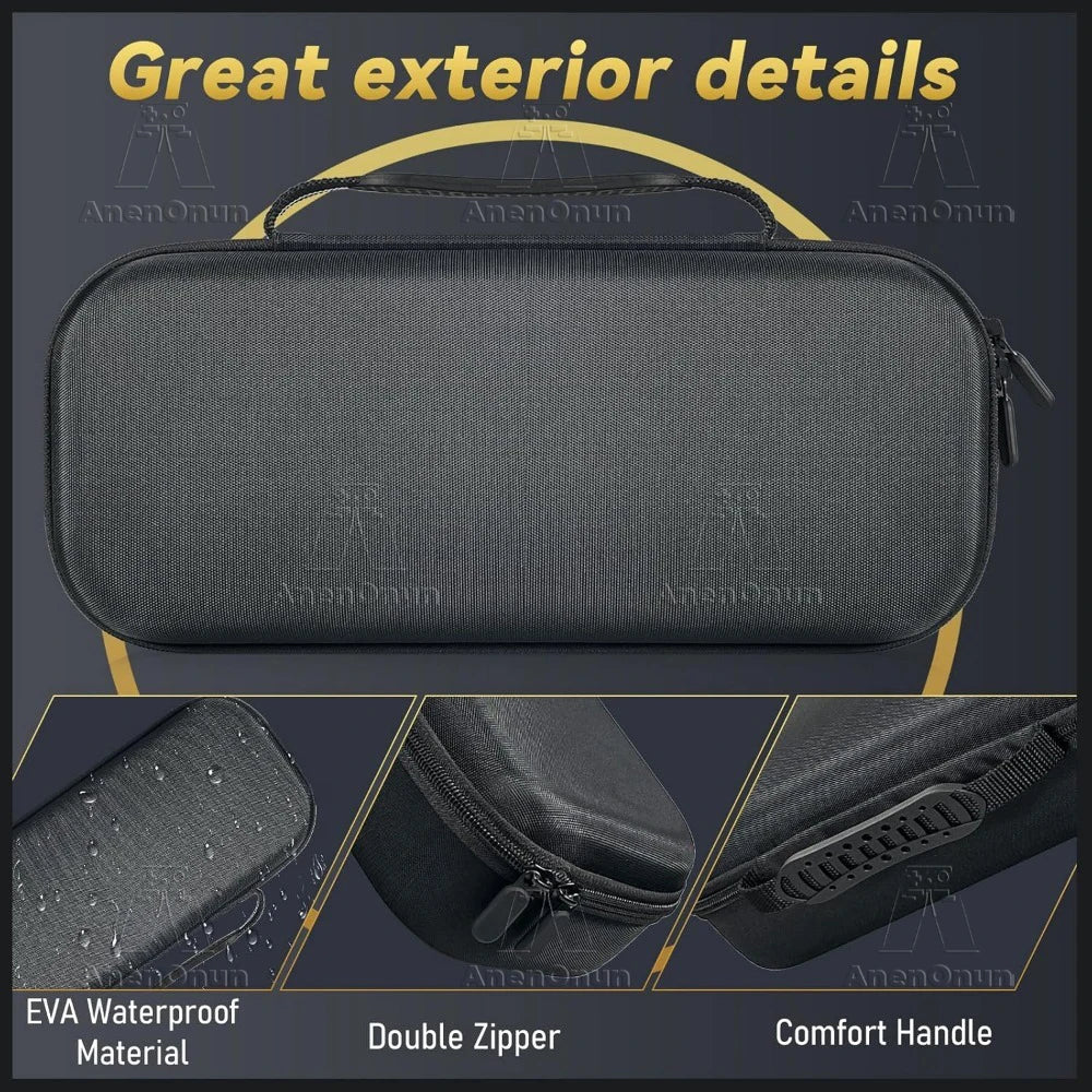 Portable Storage Bag for PS Portal Anti-fall Anti-scratch All-round Protection Travel Carrying Case Black EVA Hard Shell Handbag