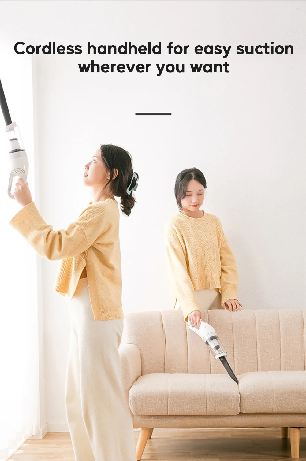 Pet Electric Cleaner Cat Hair Cleaning Vacuum Cordless 12000Pa Suction Portable For Dog Hair Carpet Remove Hand-held Cleaning