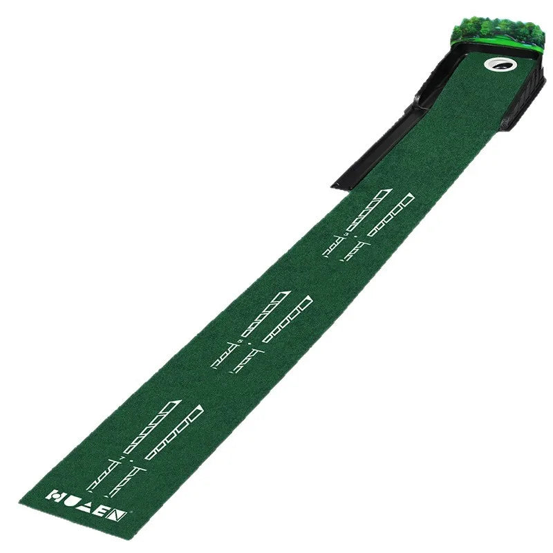 Portable Golf Practitioner Indoor and Outdoor Golf Putting Green Trainer Mat Mini Golf Green Putter Mat Portable For Home Office