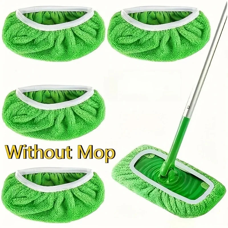 A Set of  High-quality Reusable Mop Replacement Pads: Washable, Durable, Wet and Dry Dual-use, Highly Absorbent,