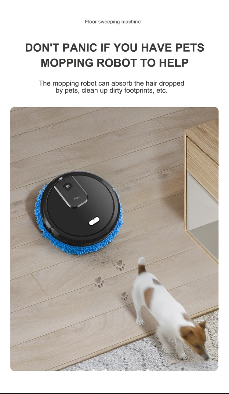 NEW Smart Sweeping, Mop Robot Vacuum Cleaner Dry and Rechargeable