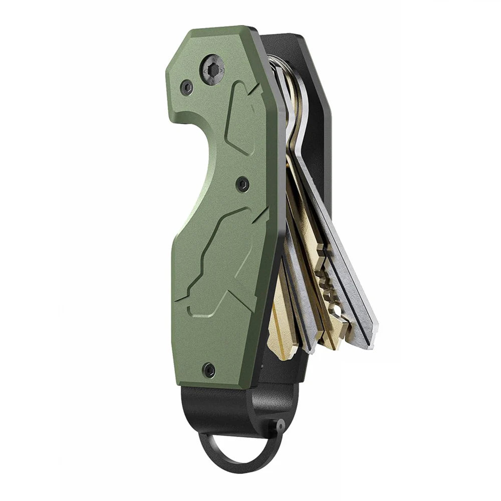Compact Key Organizer Keychain – Holds 1-6 Keys, Minimalist Key Holder for Men and Women
