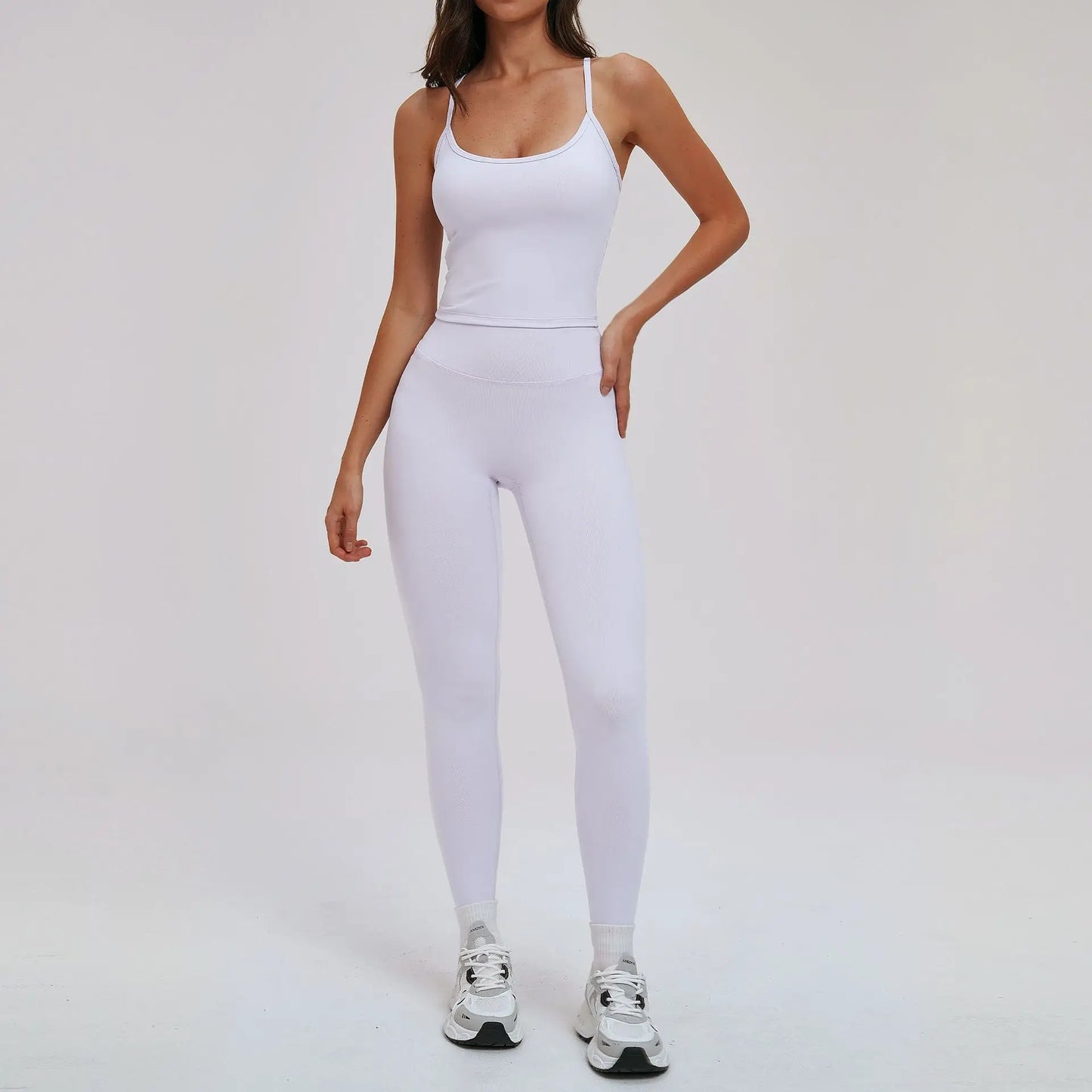 Yoga Set for Women 2026 Beauty Back Tight-Fitting Versatile Yoga Outfit Outdoor Running Sports Set