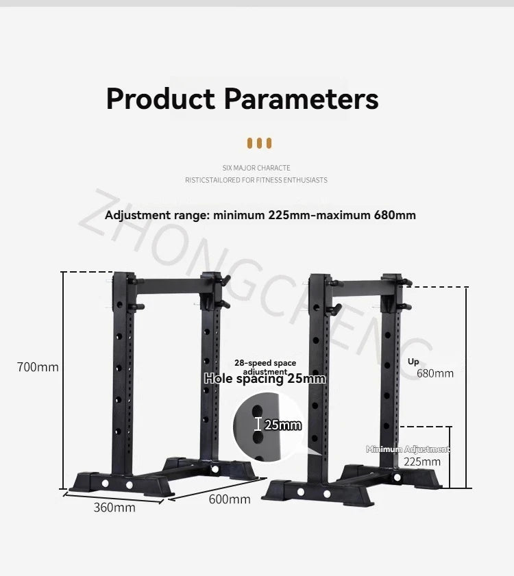 Barbell Bench Press Protection Bar Squat Frame Protection Bar Weight Lifting Bed Safety Arm Accessories Fitness Equipment