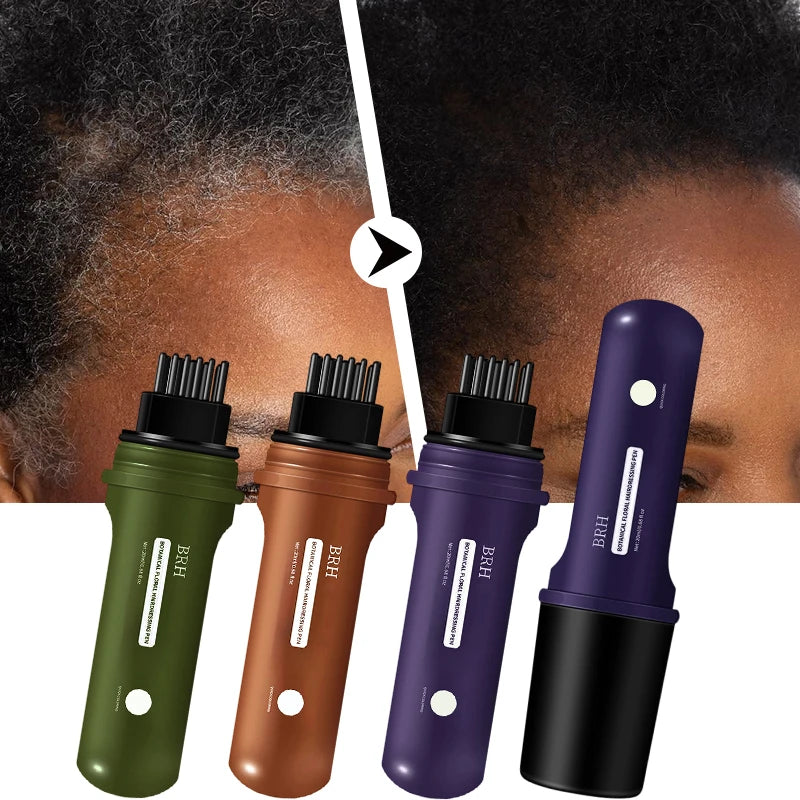 Compact Hair Dye Pen - Easy to Carry,Emergency Touch Up,Quickly Covers White Hair,Natural Hair Color,Moisturizing And Nourishing