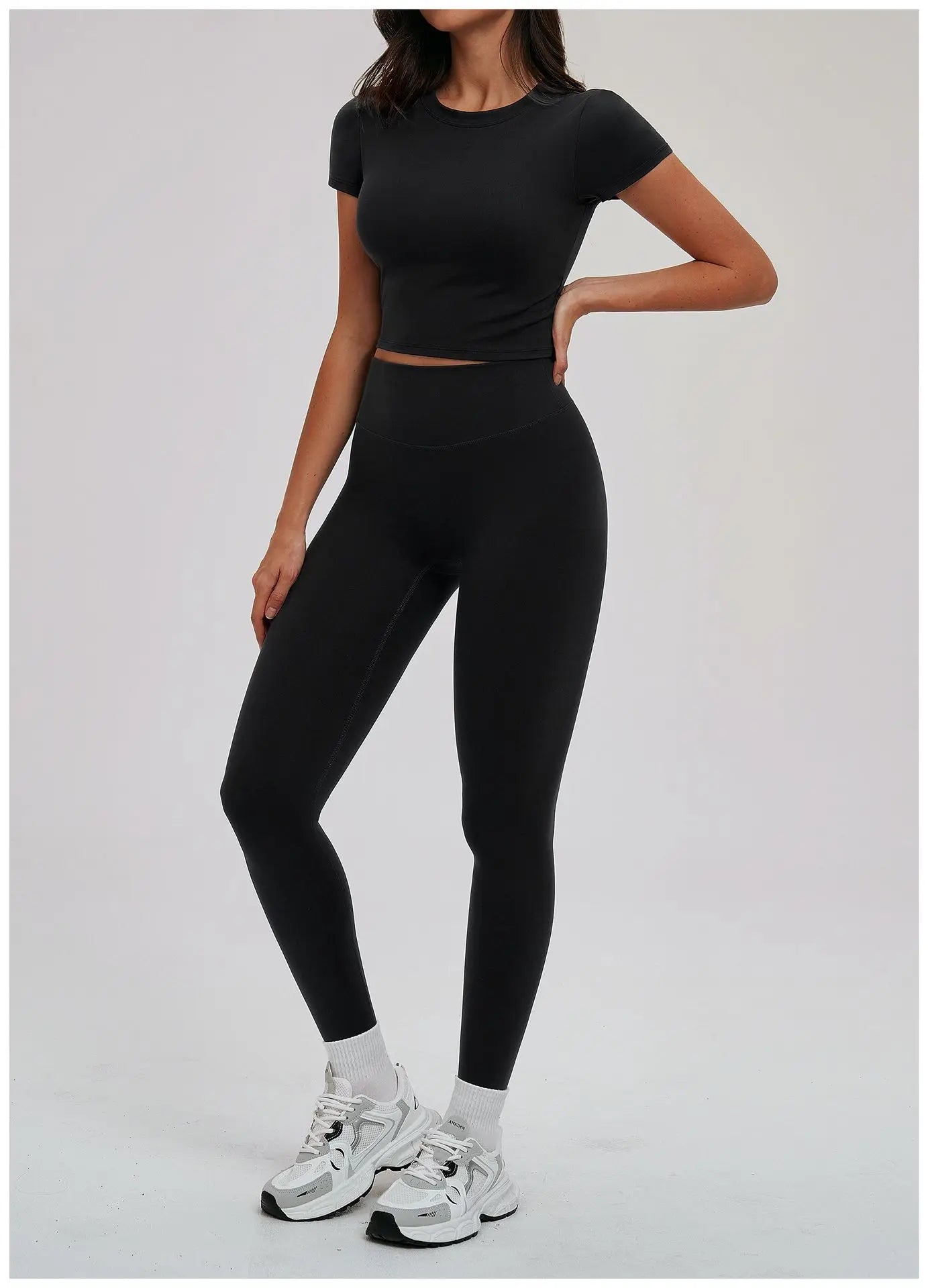Yoga Set for Women 2026 Beauty Back Tight-Fitting Versatile Yoga Outfit Outdoor Running Sports Set