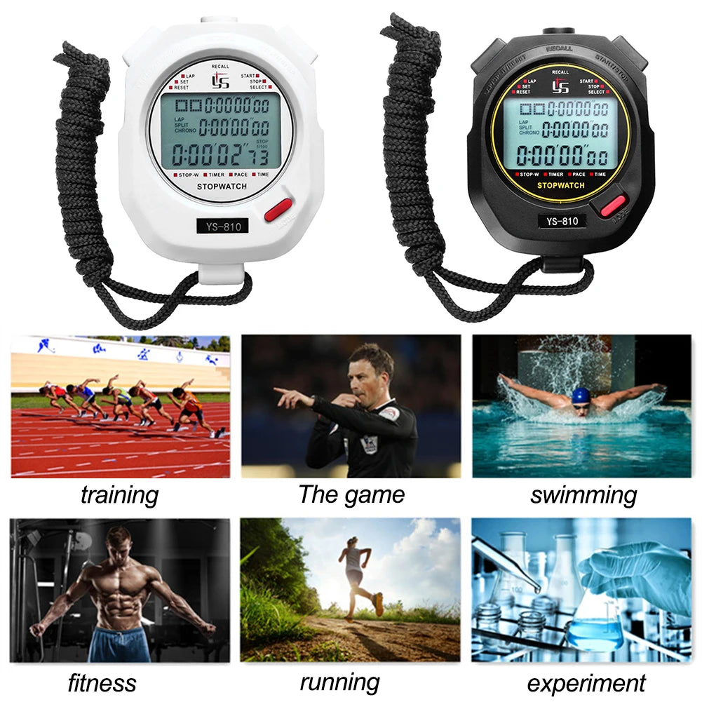 Professional Digital Stopwatch Timer Multifuction Portable Outdoor Sports Running Training Timer Chronograph Stop Watch
