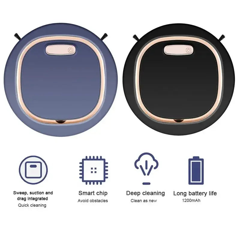 Automatic Sweeping Robot Home Sweeper Lazy Person Intelligent 3-in-1 Sweeping Machine USB Rechargeable Vacuum Cleaner