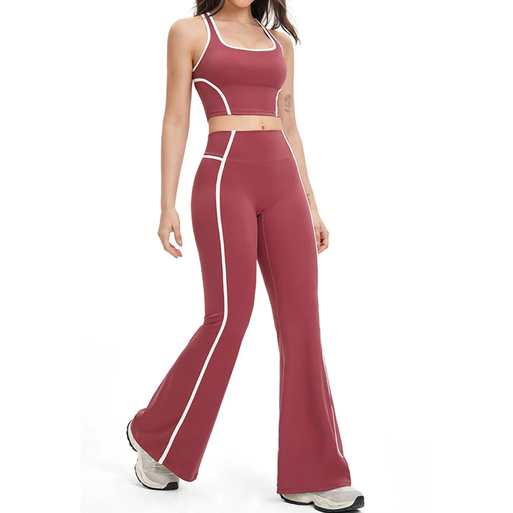 Yoga Set 2 PCS Sports Set Workout Outfits Women's Sportswear Fitness Gym Tracksuit