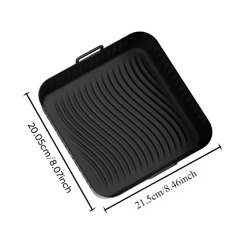 Top-Rated Silicone Baking Tray Square Mat for COSORI Air Fryer Non-Stick Reusable Accessory