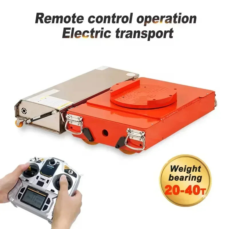 10-60T Heavy-Duty Electric Tank Machinery Skate Dolly Wheel Shifter Handling Tool Efficient Heavy Load Moving Equipment