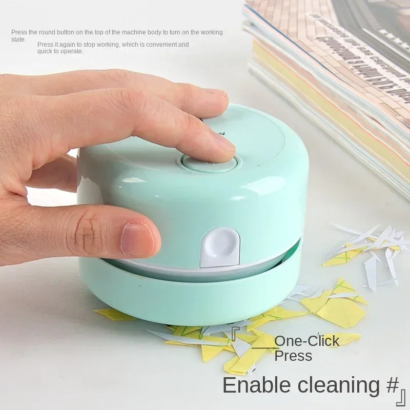 Mini Portable Vacuum Cleaner for Desk – Silent Cleaning Expert for Office & Study,