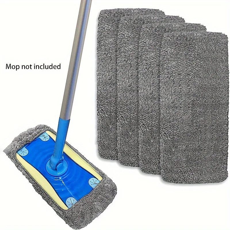 2pcs,Reusable Mop Replacement Pad,Flat Floor Mop Cloth,Washable and Durable Replacement Mop Cloth,High Dirt and Water Absorption
