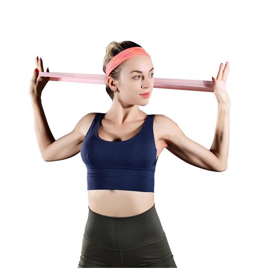 Fitness Elastic Resistance Bands Home Pilates Gym yoga resistance Bands Stretching Training Crossfit Sport Workout Equipment