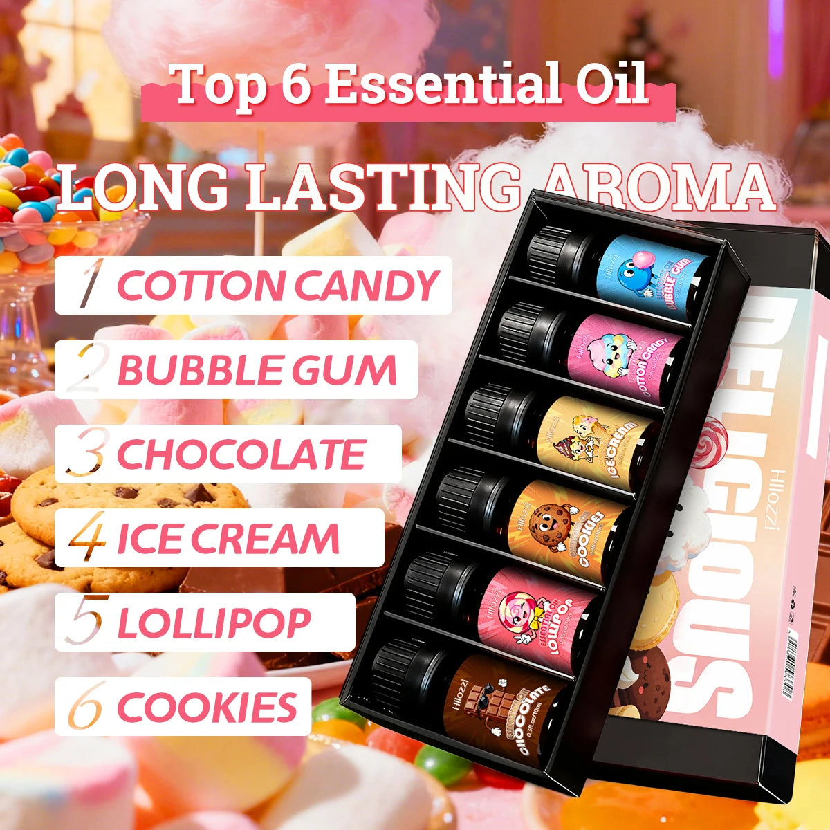 Food essential oil set, with a variety of scents, suitable for all occasions and also makes a great gift.